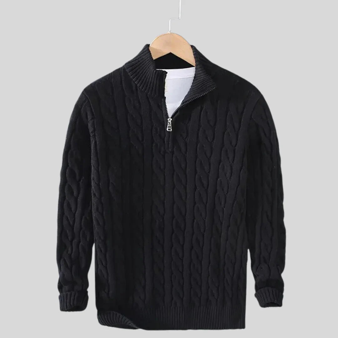 Daniele™ - Pullover a Treccia con Zip