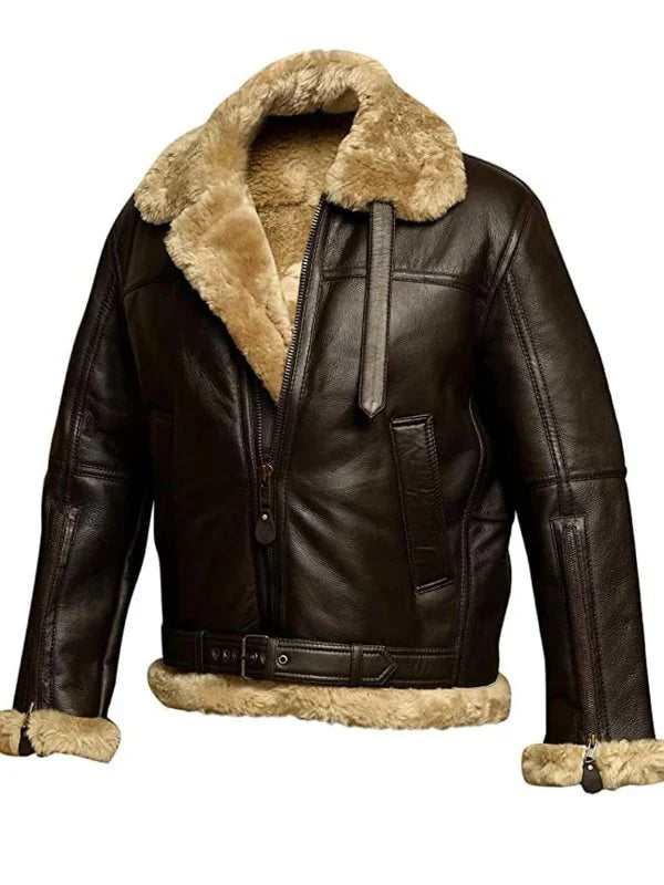 Giacca in pelle invernale