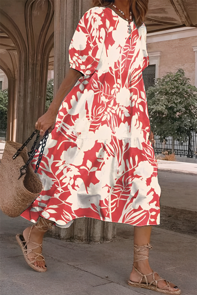 Zaira | Abito midi floreale
