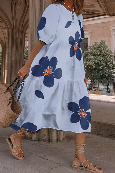 Zaira | Abito midi floreale