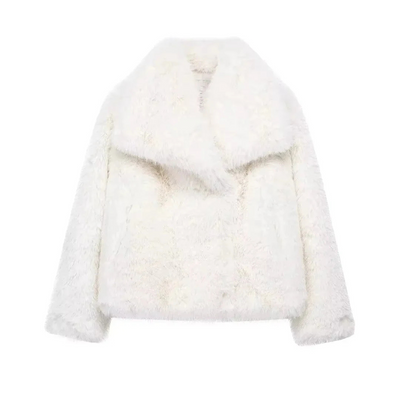 Livia | Cappotto con effetto pelliccia
