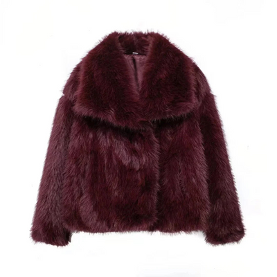 Livia | Cappotto con effetto pelliccia