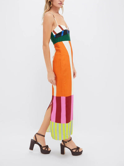 Elsa | Abito lungo multicolore