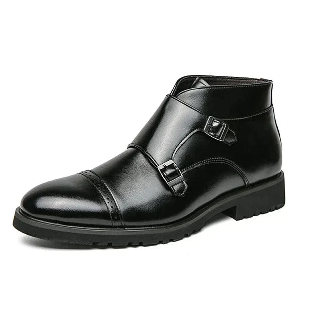Stivali Monk Moppi in Pelle con Cinturini