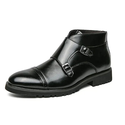 Stivali Monk Moppi in Pelle con Cinturini