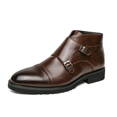 Stivali Monk Moppi in Pelle con Cinturini