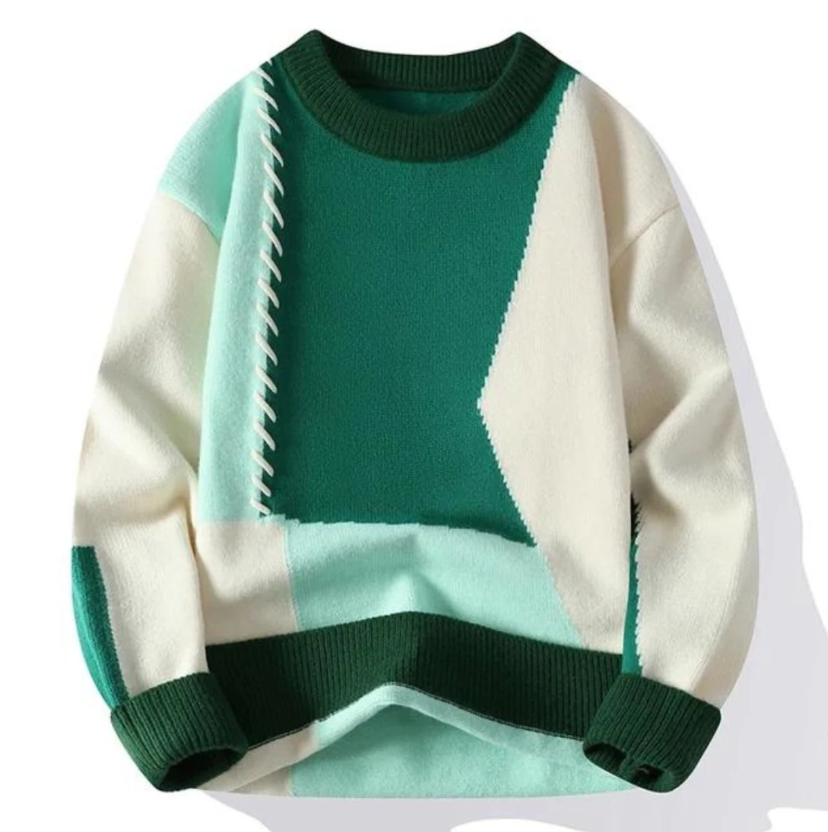 Ettore | Maglione con patchwork