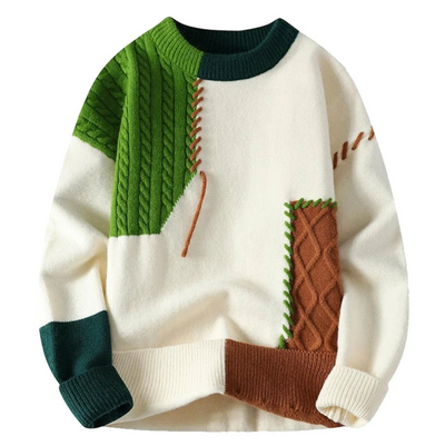 Ettore | Maglione con patchwork