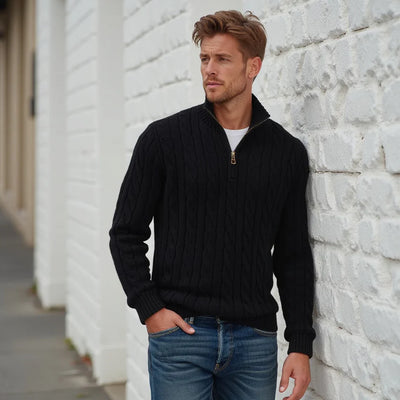 Daniele™ - Pullover a Treccia con Zip
