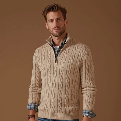 Daniele™ - Pullover a Treccia con Zip